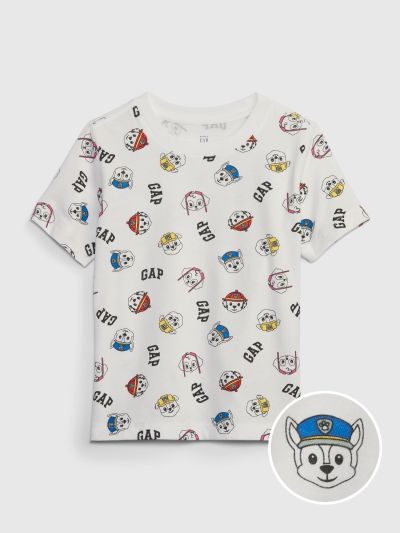 Άσπρη Νηπιακή Gap Logo Paw Patrol Graphic Μπλούζα-667212000
