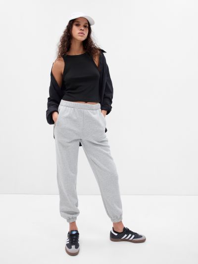 Γκρι High Rise Boyfriend Jogger Παντελόνι-765568000