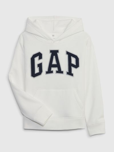 Άσπρο Παιδικό Gap Arch Logo Φούτερ-735496008