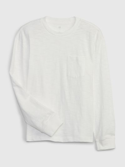 Άσπρη Αγορίστικη Pocket Μπλούζα-735905003