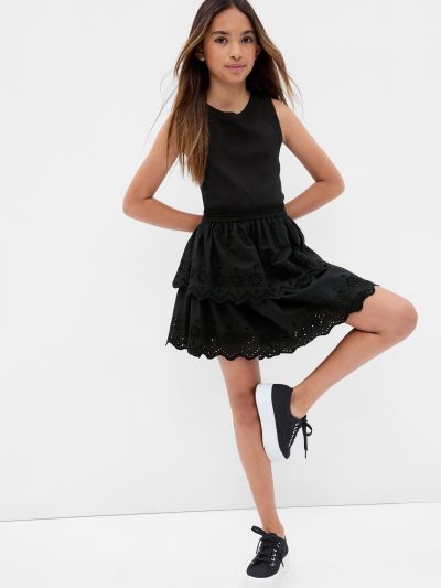 Multi Παιδικό Eyelet Tiered Φόρεμα-664429000