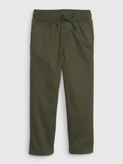 Πράσινο Νηπιακό Pull-On Lived Khakis Παντελόνι με Washwell™-618457007