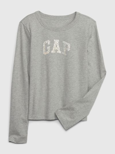 Kids 100% Organic Cotton Floral Gap Arch Logo T-Shirt-741096000