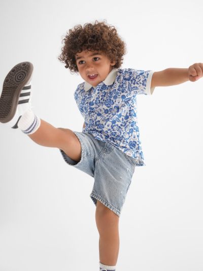 Άσπρη babyGap | Disney 100% Οργανικό Βαμβάκι Mickey Mouse Πικέ Πόλο Μπλούζα-626026000