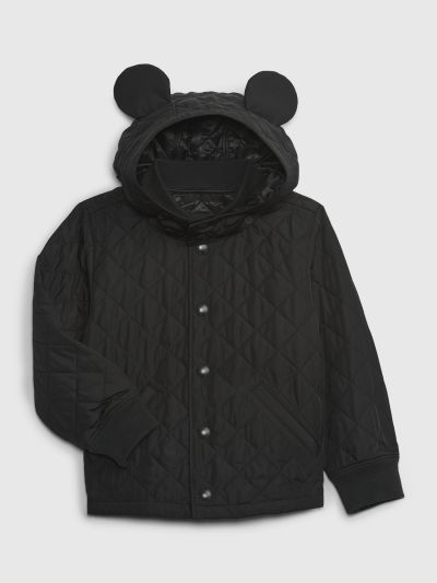 Μαύρο babyGap | Disney 100% Ανακυκλωμένο Quilted Bomber Μπουφάν-768708000