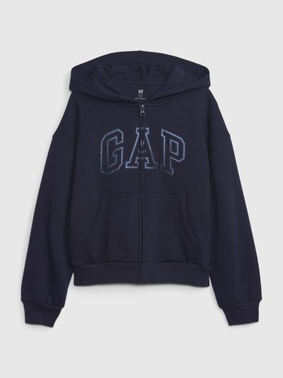 Άσπρο Παιδικό Gap Arch Logo Φούτερ-740017001