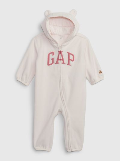 Baby Profleece Arch Logo Hoodie One-Piece-742918000