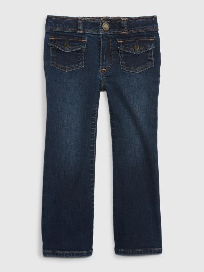 Μπλε Νηπιακό '70s Flare Jeans Παντελόνι με Washwell-780130000