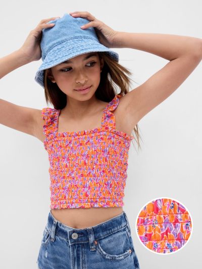 Multi Παιδικό Smocked Αμάνικο Τοπ-665820001