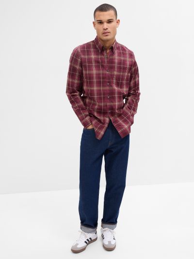 Stretch Poplin Πουκάμισο σε Standard Fit-771165004