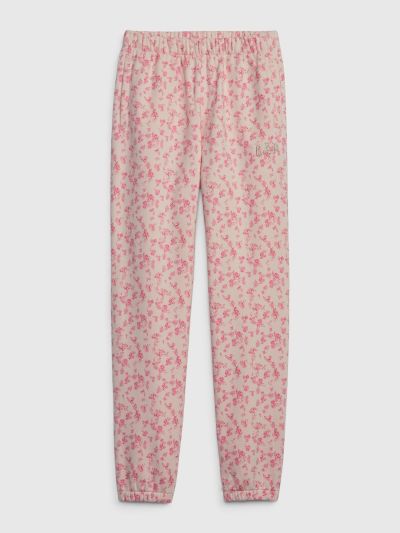 Ροζ Gap × LoveShackFancy Παιδικό Floral Jogger Παντελόνι-759692000