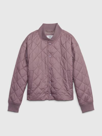 Μωβ Παιδικό 100% Ανακυκλωμένο Lightweight Quilted Puffer Μπουφάν-739427002