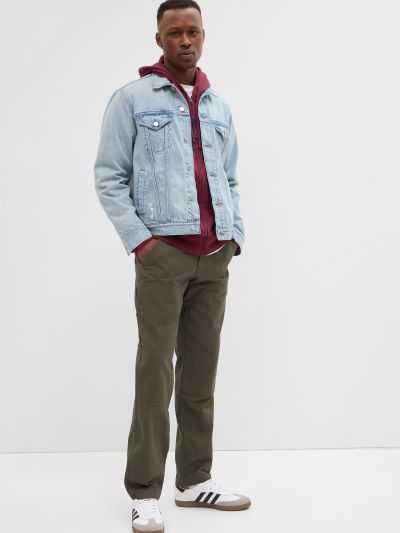 Straight Carpenter Pants with Washwell-745030000