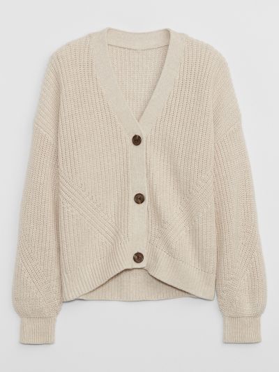 Multi Παιδική Cropped Shaker-Stitch Ζακέτα-724354002