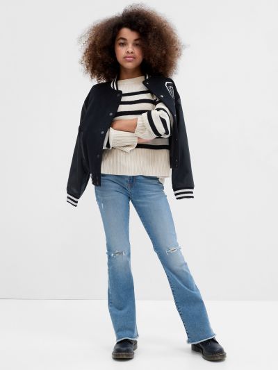 Μπλε Παιδικό High Rise '70s Flare Jean Παντελόνι με Washwell-715858000