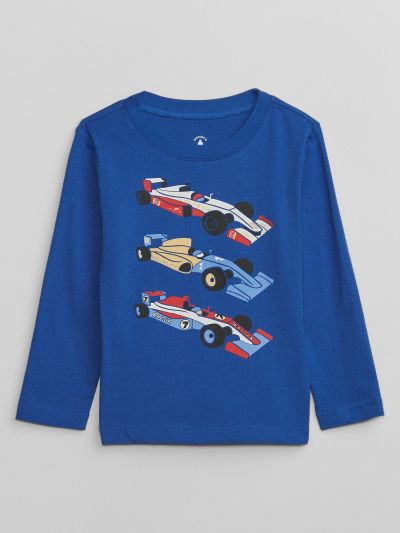 Μπλε babyGap Graphic Μπλούζα-748015000