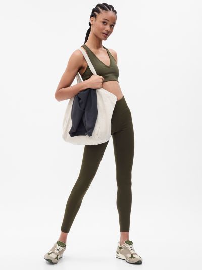 Πράσινο GapFit High Rise Recycled Power Full Length Κολάν-880882012