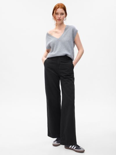 Mid Rise Loose Khakis-802061007