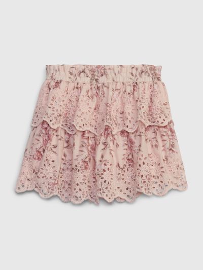 Ροζ Gap × LoveShackFancy Νηπιακή Φλοράλ Flippy Φούστα-Σορτς-798648000