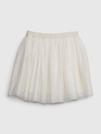Άσπρη Παιδική Sequin Τούλινη Φούστα-786944000