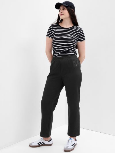 Μαύρη Gap Logo Straight Leg Φόρμα-789888003