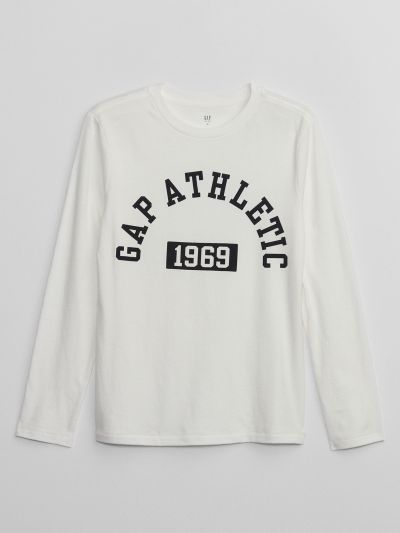Άσπρη Παιδική Gap Logo Μπλούζα-747773003