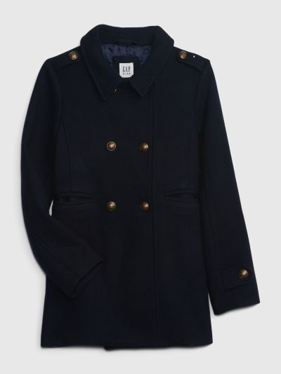 Μπλε Παιδικό Ανακυκλωμένο Wool Peacoat-786755000