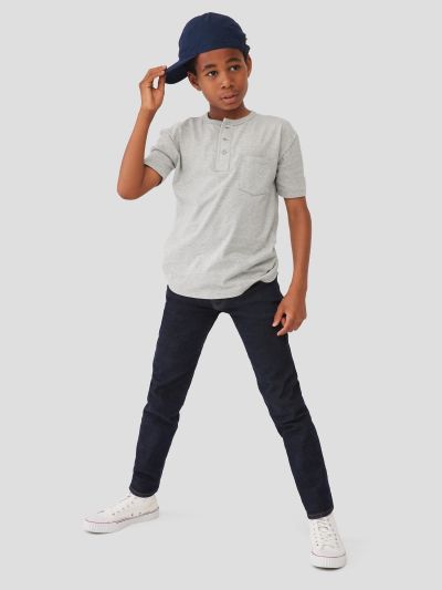 Μαύρο Παιδικό Slim Jean Παντελόνι με Washwell-728681000
