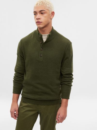 Μαύρο Mockneck Πουλόβερ-724376005