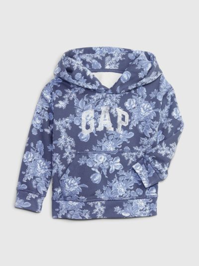Μπλε Gap × LoveShackFancy Νηπιακό Φλοράλ Logo Φούτερ-774218000