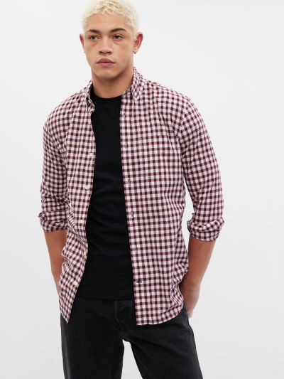 Stretch Poplin Πουκάμισο σε Slim Fit-665812010
