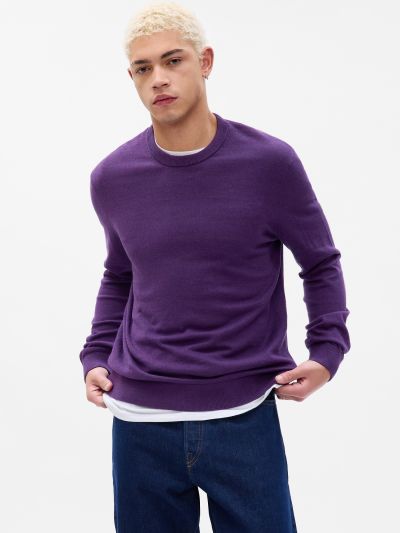 Μωβ Mainstay Crewneck Πουλόβερ-737297013