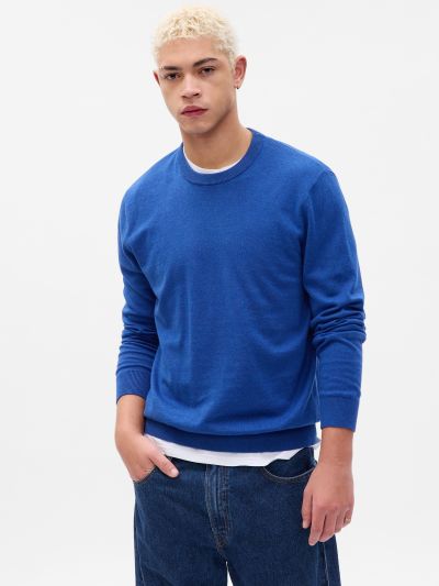Μπλε Mainstay Crewneck Πουλόβερ-737297015