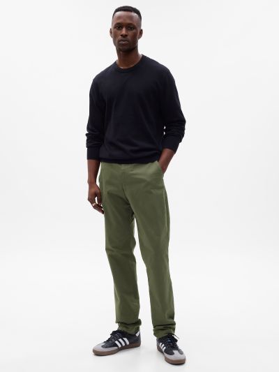 Πράσινο Modern Khakis Σε Γραμμή Slim Fit με GapFlex-440943037