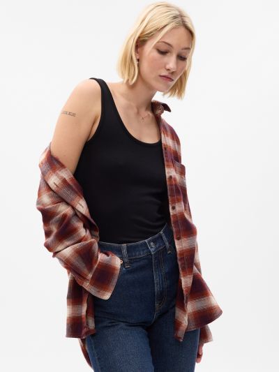 Flannel Big Shirt-742507001