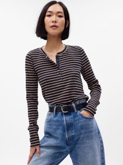 Essential Rib Henley Μπλούζα-753637008