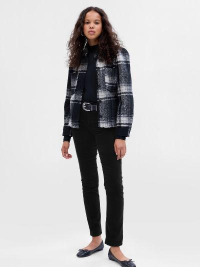 High Rise Velvet Vintage Slim Pants-728856000