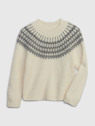 Μπεζ Νηπιακό Fair Isle Πουλόβερ-815943000