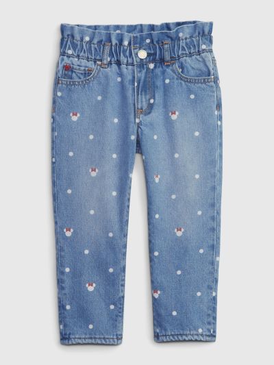 Μπλε babyGap | Disney Minnie Mouse Just Like Mom Fleece-Lined Jean Παντελόνι-810676000