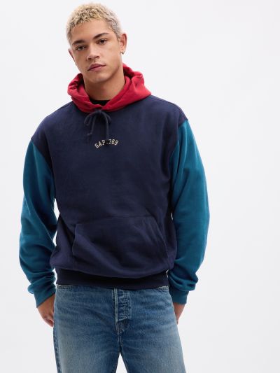 Μπλε Gap Arch Logo Colorblock Φούτερ-829086001
