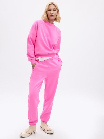 Ροζ High Rise Boyfriend Jogger Παντελόνι-765568016