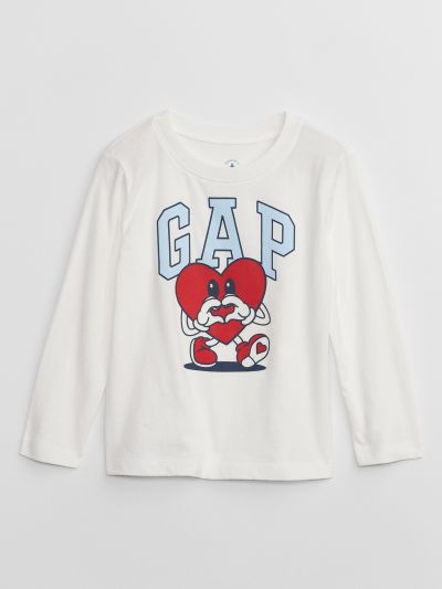 Άσπρη babyGap Graphic Μπλούζα-748015012