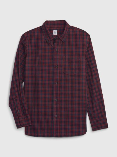 Multi Παιδικό Poplin Button-Down Πουκάμισο-780257003