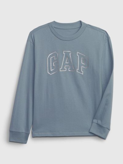 Kids Metallic Gap Arch Logo T-Shirt-831285001