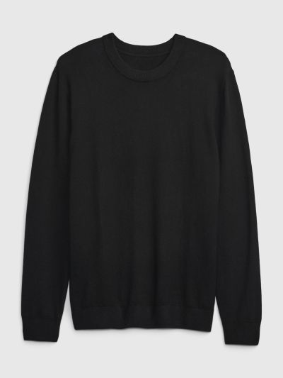 Μαύρο Cashsoft Crewneck Πουλόβερ-787034000