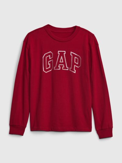 Κόκκινη Παιδική Metallic Gap Arch Logo Μπλούζα-831285000