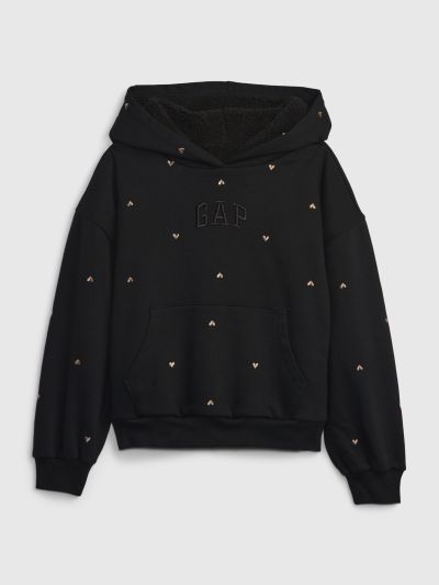 Μπλε Παιδικό 100% Ανακυκλωμένο Gap Arch Logo Heart Cozy Φούτερ-837650000