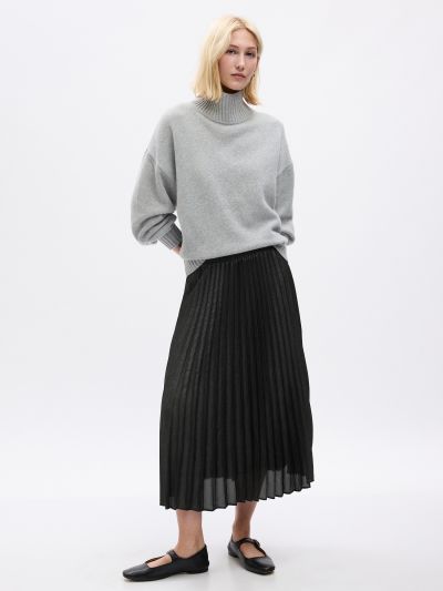 Pleated Metallic Midi Φούστα-816677000