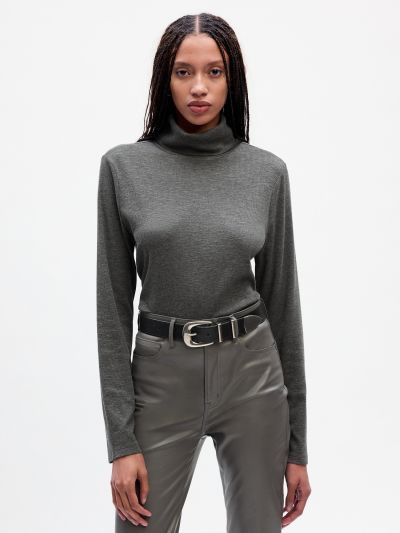 Essential Rib Turtleneck Μπλούζα-810808006