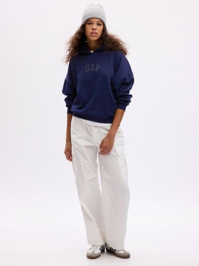 Μπλε Vintage Soft Logo Φούτερ-821309003